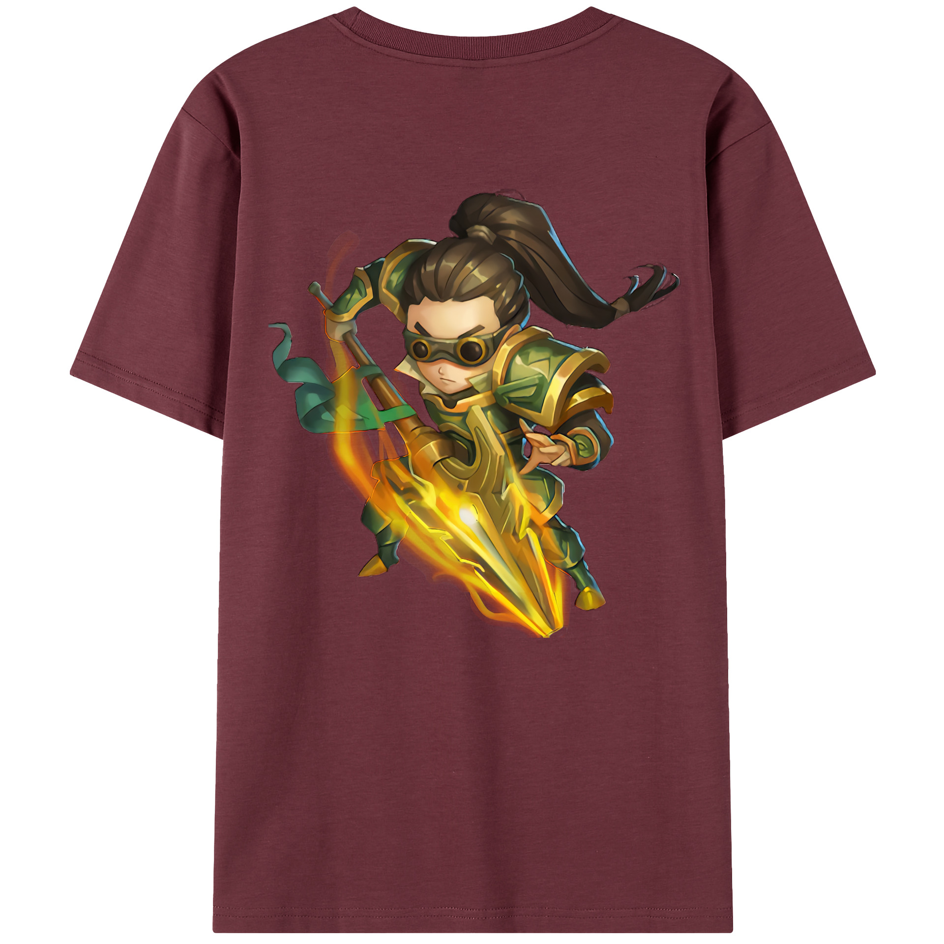 リーグ・オブ・レジェンド League of Legends LOL 綿100％半袖Tシャツ（背面プリント）